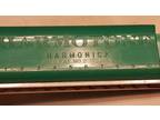 Vintage 1960s Harmotone Harmonica Harmonic Reed Corp Plastic Toy 10 Hole