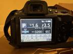 Nikon D5200 35mm Lens, 18-200 mm, Flash, Manual, 2 batteries, 4 cards, charger