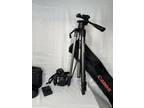 Working Sony Cyber-shot DSC-H7 8.1MP 15x Digital Camera With Canon Tripod Black