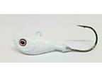 Ultra Minnow White Powder Coated Jig Heads Swimbait Lure Ultra Point Hook