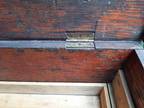 Antique Wood Carpenter's Chest w Tray Tool Box Storage Trunk Farmhouse Handmade