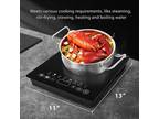 120V 1800W Portable Induction Cooktop Countertop Burner w/ 17 Temp Levels, Timer