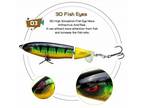 Whopper Plopper Topwater Floating Fishing Lures Rotating Tail for Carp Bass A-01