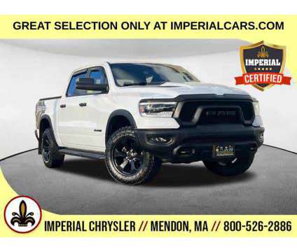 2022UsedRamUsed1500Used4x4 Crew Cab 5 7 Box is a White 2022 RAM 1500 Model Rebel Car for Sale in Mendon MA