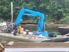 2013 Steel Spud Barge w/Crane Boat for Sale