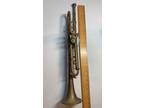 Vintage Brass Trumpet, Martin Elkhart #8 mouthpiece