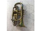 Vintage Joseph Wallis & Son Trumpet in Wooden Carrying Case