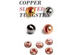 COPPER SLOTTED Tungsten 3/32" 7/64" 1/8" 5/32" 3/16" 2.5mm-4.5mm tying beads