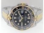 Rolex 126713 GMT Master ll 40mm Black Steel Yellow Gold Jubilee 126713GRNR