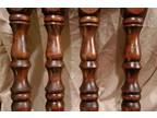 Antique set of 4 Wood Turned/Spindled Dining Table Legs