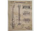 Vintage United States Patent Office 4 Types Guitar Patent