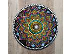 Beautiful Handmade Mandala Dot Painting Rangoli colors 6x6 (Home Decor)