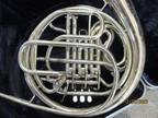 C. G. Conn 8D silver DOUBLE FRENCH HORN, Made in USA
