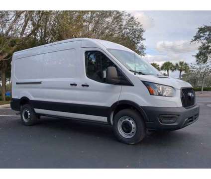 2024 Ford Transit Cargo Van Base Rear-Wheel Drive Medium Roof Van 148 in. WB is a White 2024 Ford Transit Van in Estero FL