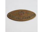 Wurlitzer Piano Advertising Plate or Tag. Vintage 3.5"