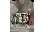 Vintage Goldtone Snare Drum 5x14 Abalone Pearl Finish 8 Lug Exc Cond Big Fat Ton