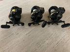 3 Daiwa Sealine SG47LC RH Direct Drive Line Counter Reels Used In Good Condition