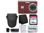 Kodak PIXPRO FZ45 Digital Camera (Red) + Accessories!