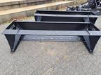 Glacier Attachments Snow Pusher 7' w/Pull Bar (Skid Steer) Rubber Edge