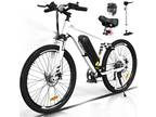 HITWAY E-bike 26" Fat Tire 500W 36V Electric Bike Mountain Bicycle 7 Speed Adult