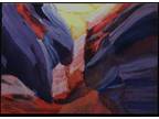 ACEO Print Of Original Acrylic Painting Arizona Rocks 2.5”x3.5” By Chris