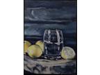ACEO Print Of Original Oil Painting Still Life 2.5”x3.5” By Chris Reneau