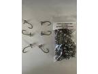 100pcs unpainted 1/32oz Roundhead jig with no collar with #6 or #4 bronze sickle