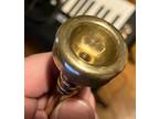 DOBIE AIRCHAMP TRUMPET MOUTHPIECE .687 Lg id GROVE CITY PA. Pat Pen X-RARE PIECE