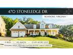 470 STONELEDGE DR, Roanoke, VA 24019 Single Family Residence For Sale MLS#