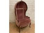 ARRIVES MAR 2024 French Antique Louis XV Style Upholstered Dome/Canopy Chair