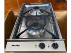 Miele Natural Gas Cooktop, Model KM 83-2, Two Burners, 11 & 3/8” wide