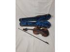 4/4 Antonius Stradiuvarius Cremonenfis Faciebat Anno 17 Violin/Case For Repair