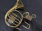 Vintage C. G. Conn Ltd. USA Single French Horn Sn N56291 + Case & Mouthpiece