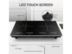 New Induction Cooktop 2 Burner Portable Electric Cooktop Electric Stove Top 110V