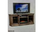74 tv console with fireplace insert