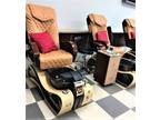 (9) Cadi Pedicure Spa Massage Chair Chocolate Coffee (Each)
