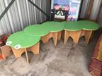 Children s table bench green company two pieces