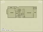 Meadow Green Apartments - Plan A1 - 1 Bedroom 1 Bath