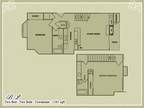 Meadow Green Apartments - Plan B2 - 2 Bedroom 2 Bath