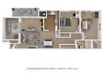 Lynbrook at Mark Center Apartment Homes - Two Bedroom w/ Den - 970 sqft