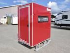 2023 Mission Trailers Mission Trailers 4x6 Aluminum Ice Shack w Tow Hitch Skis