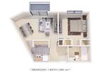 Sherwood Crossing Apartments and Townhomes - One Bedroom - 590 sqft