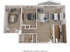 Colonials Apartment Homes - Two Bedroom - 883 sqft