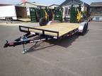 2024 PJ Trailers Carhauler C4 7' X 18' 7K Flatbed