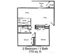 Hills Apartments - 2 Bedroom 1 Bath Apartment