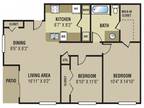 Stevens Creek Commons - 2 Bedroom 1 Bath - 909 Square Feet