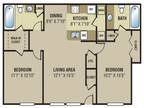 Stevens Creek Commons - 2 Bedroom 2 Bath - 976 Square Feet