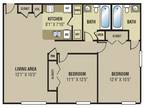 Stevens Creek Commons - 2 Bedroom 2 Bath - 1,004 square feet