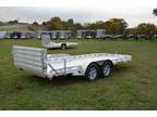 2024 Aluma 7816TA-EL-BT-RTD 78X16 UTILITY TRAILER WITH BI-FOLD TAILGATE