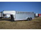 2024 4-Star 7X20X6'6 DELUXE STOCK TRAILER